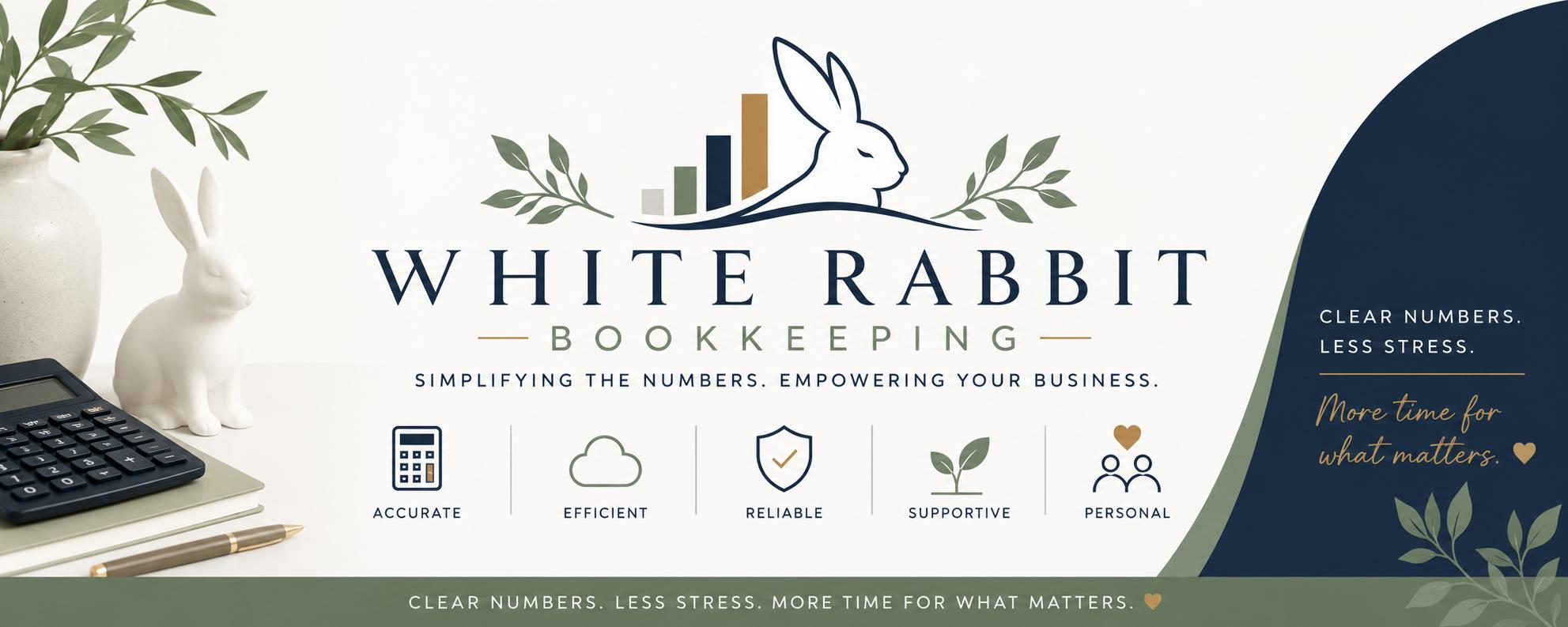 White Rabbit Bookkeeping Logo
